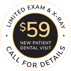 $59 New Patient Visit banner stamp