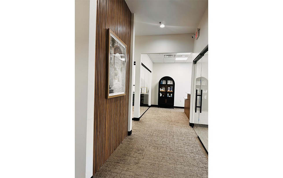 View of dental office from parking area